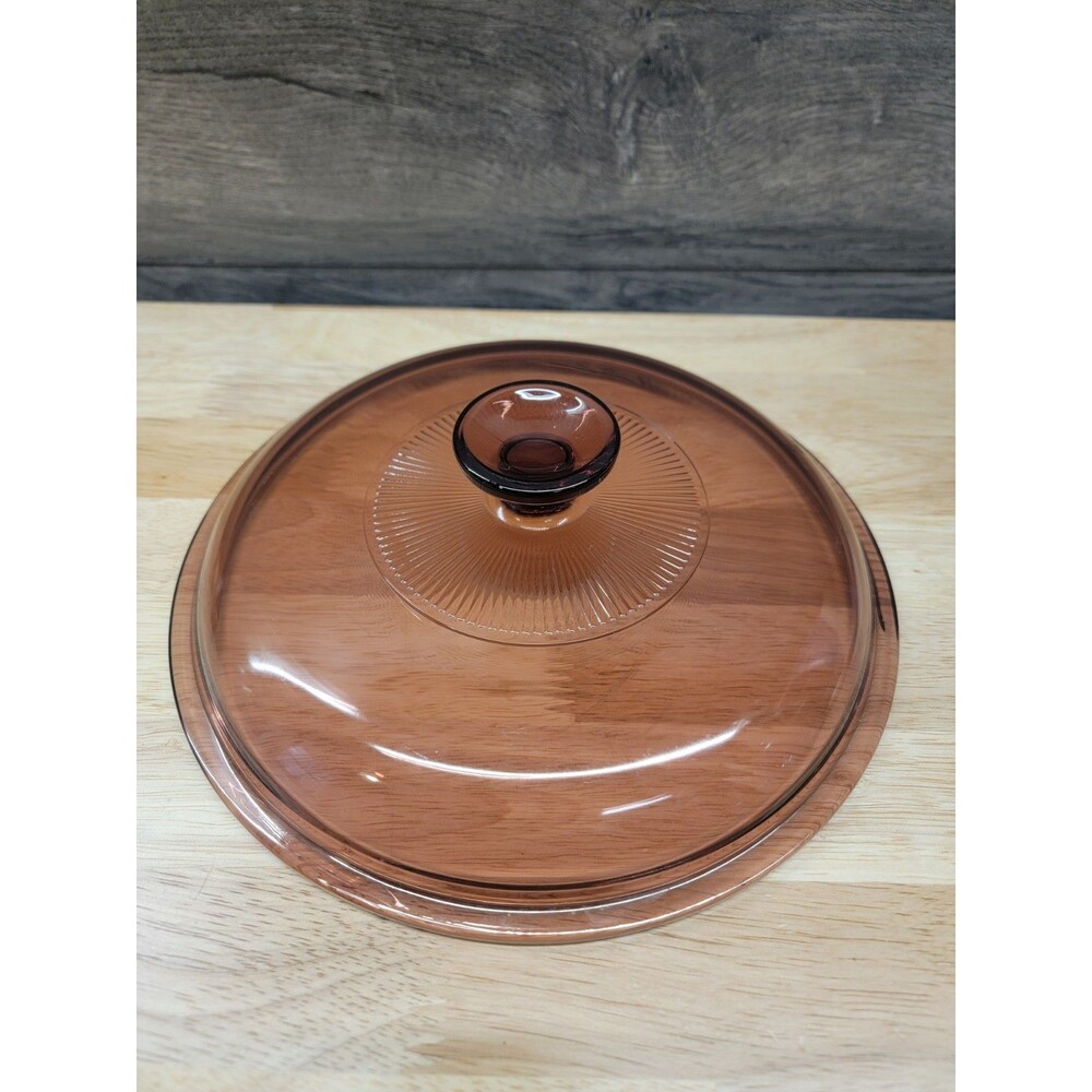 Vintage Pyrex Corning Ware Visions Cranberry  Replacement Lid 9 In